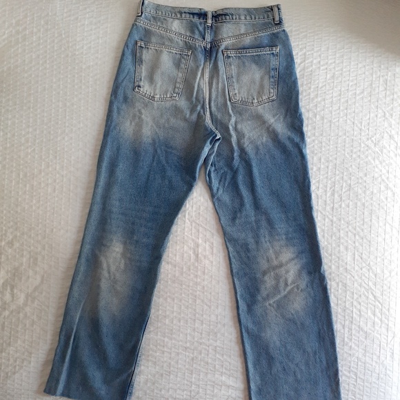 Zara Pants & Jumpsuits Zara Wide Leg Full Length Ripped Jeans